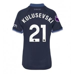 Tottenham Hotspur Dejan Kulusevski #21 Gostujuci Dres za Ženska 2023-24 Kratak Rukavima